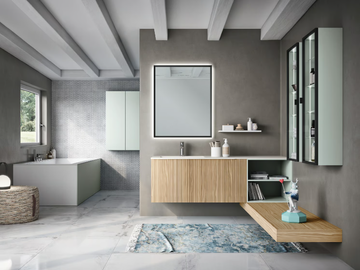 ELITE 09 - Wall-mounted vanity unit with drawers by Gruppo Geromin - view 2
